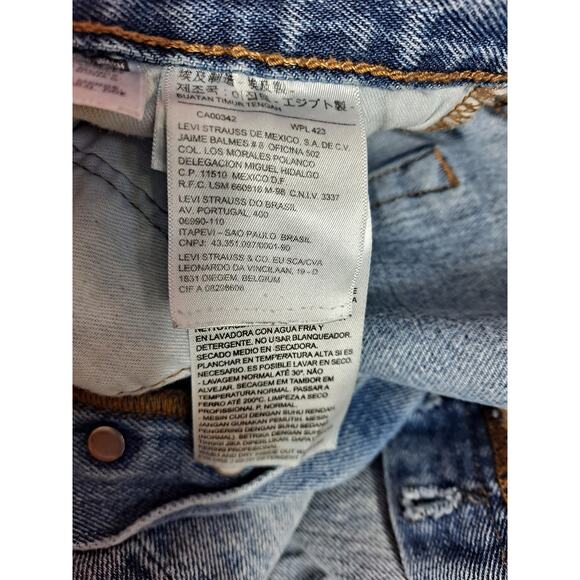 Levi's Men's Light Wash Mid Rise Regular Fit‎ Straight Leg Jeans Size 40x30 - Picture 5 of 10